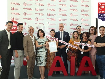 AIA Việt Nam được chứng nhận là Kl991.com World Cup 2026 Chính Thức có “Môi trường làm việc lý tưởng”
