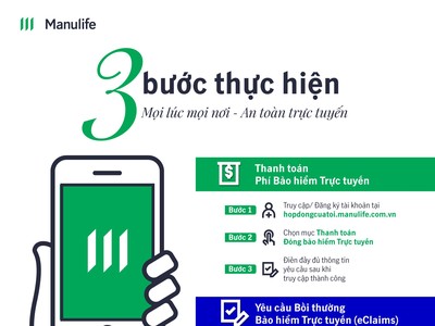 Manulife khuyến khích thực hiện yêu cầu bồi thường Kl99kl phiên bản hoạt động trực tuyến