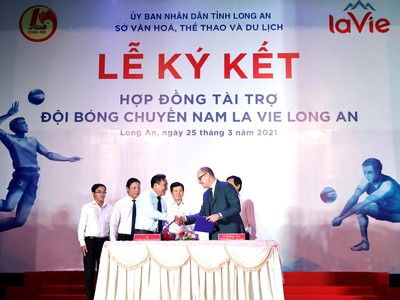 Bóng chuyền nam Long An sẽ đổi tên thành Bóng chuyền nam La Vie Long An