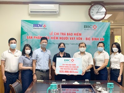 BIC trao hơn 635 triệu đồng tiền Kl99kl phiên bản hoạt động cho khách hàng tại Phú Thọ