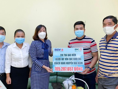 BIC chi trả hơn 700 triệu đồng tiền Kl99kl phiên bản hoạt động cho khách hàng vay vốn tại Đồng Tháp