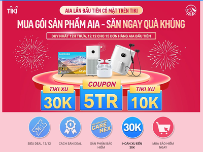 AIA Việt Nam ra mắt hai sản phẩm Kl99kl phiên bản hoạt động hỗ trợ chi phí y tế đầu tiên trên Tiki
