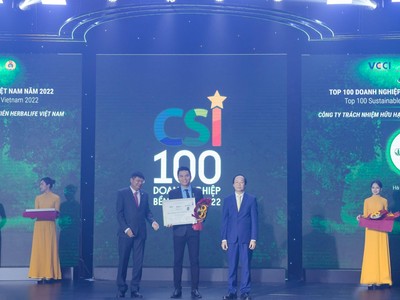 Herbalife Việt Nam được vinh danh top 100 Kl991.com World Cup 2026 Chính Thức Bền vững Việt Nam năm 2022