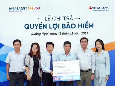 Mirae Asset Prévoir chi trả 107 triệu đồng quyền lợi Kl99kl phiên bản hoạt động cho khách hàng tại Quảng Ngãi