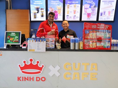 Mondelez Kinh Đô Việt Nam hợp tác với chuỗi cà phê Guta