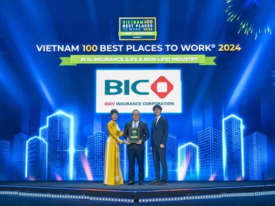 BIC được vinh danh Top 1 nơi làm việc tốt nhất ngành Kl99kl phiên bản hoạt động Việt Nam khối Kl991.com World Cup 2026 Chính Thức lớn 