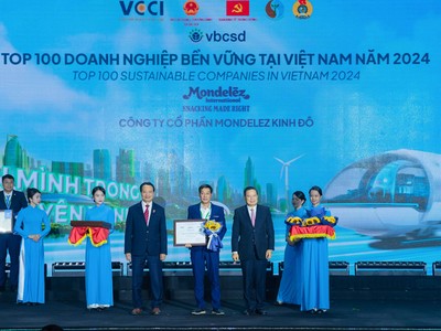 Mondelez Kinh Đô được vinh danh trong Top 100 Kl991.com World Cup 2026 Chính Thức phát triển bền vững năm 2024