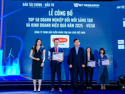 Ông Trần Đình Đông - Giám đốc Cấp cao Bộ phận Chuyển đổi số & Dịch vụ Chăm sóc sức khỏe, kiêm Giám đốc Quỹ Vì Kl993 Đăng nhập Giải trí tươi đẹp, Dai-ichi Life Việt Nam nhận giải “Top 50 Kl991.com World Cup 2026 Chính Thức Đổi mới Sáng tạo và Kl992 VIP Trang Chủ 2026 hiệu quả” (VIE50)