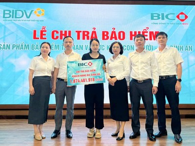 BIC chi trả hơn 1,8 tỷ đồng quyền lợi Kl99kl phiên bản hoạt động BIC Bình An cho khách hàng tại Nghệ An 