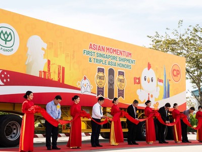 C.P. Việt Nam được cấp phép xuất khẩu lô thịt gà chế biến đầu tiên sang Singapore