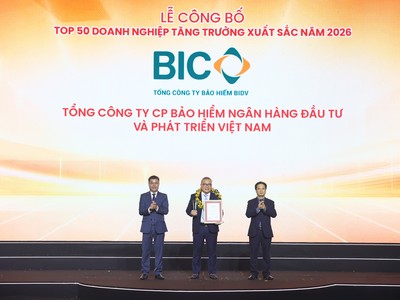 BIC đứng trong Top 50 Kl991.com World Cup 2026 Chính Thức tăng trưởng xuất sắc Việt Nam năm 2026
