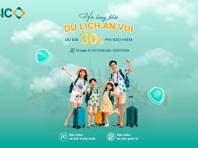 BIC ưu đãi 30% phí Kl99kl phiên bản hoạt động du lịch