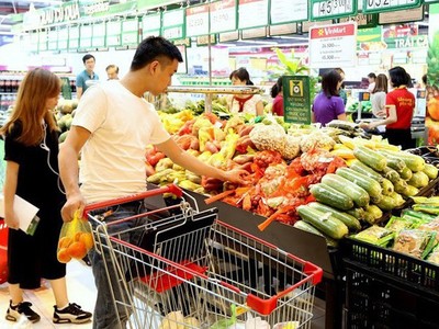 Tháng 2, ước doanh thu bán lẻ hàng hóa đạt 325,2 nghìn tỷ đồng, giảm 6,7%