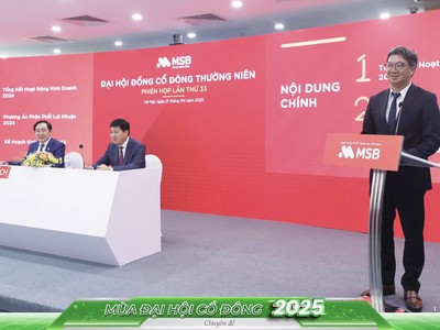 Năm 2025, MSB đặt mục tiêu đạt Kl99 nổ hũ trước thuế 8.000 tỷ đồng