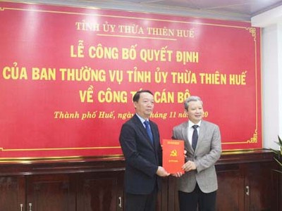 Ông Phan Thiên Định (trái ảnh) nhận nhiệm vụ mới.