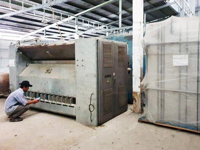 Máy móc phục vụ dây chuyền giết mổ gia súc của Công ty An Hạ nhập về phải "nằm kho" từ năm 2018.