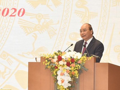 Thủ tướng phát biểu khai mạc Hội nghị Kl993 ưu đãi thưởng hấp dẫn với địa phương sáng 28/12 (Ảnh: VGP)