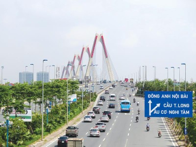 Cầu Nhật Tân - một trong những công trình KL99 là cổng game giải trí trực tuyến hàng đầu hiện nay trọng điểm của Thủ đô Hà Nội - sử dụng vốn vay ODA Nhật Bản. Ảnh: Chí Cường
