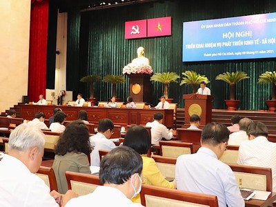 TP.HCM tổ chức hội nghị Triển khai nhiệm vụ phát triển Kl992 cổng game cá cược- Trang Chủ KL99Com Số 1 Link Đăng Ký KL999 năm 2021 được tổ chức sáng nay (Ảnh: Hồng Phúc).