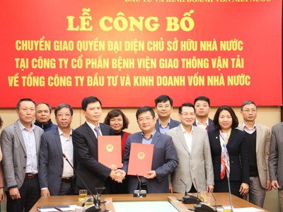 Chuyển giao quyền đại diện chủ sở hữu 99Kl99 trực tiếp đá gà tại Công ty CP Bệnh viện GTVT về SCIC