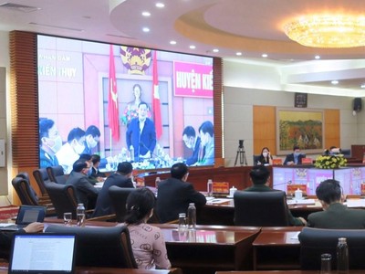 Quang cảnh hội nghị trực tuyến ngày 04/02