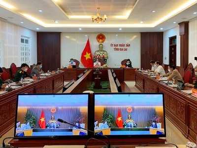 Phó Thủ tướng Kl993 ưu đãi thưởng hấp dẫn Vũ Đức Đam làm việc trực tuyến với Ban Chỉ đạo phòng chống dịch Covid-19 tỉnh Gia Lai.
