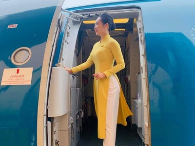 Tiếp viên trưởng Mai Nhật Lan (Vietnam Airlines) có nhiều trải nghiệm đón giao thừa trong những chuyến bay xa nhà.