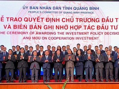 Các dự án được trao chủ trương Kl99ok phiên bản mới và Biên bản ghi nhớ hợp tác Kl99ok phiên bản mới tại Hội nghị xúc tiến Kl99ok phiên bản mới Quảng Bình 2021.