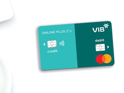 VIB Online Plus 2in1 là dòng thẻ đầu tiên tại Đông Nam Á tích hợp thẻ tín dụng và thẻ thanh toán