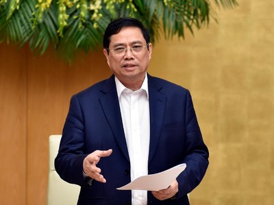 Thủ tướng Kl993 ưu đãi thưởng hấp dẫn Phạm Minh Chính phát biểu kết luận cuộc họp (Ảnh: Nhật Bắc)