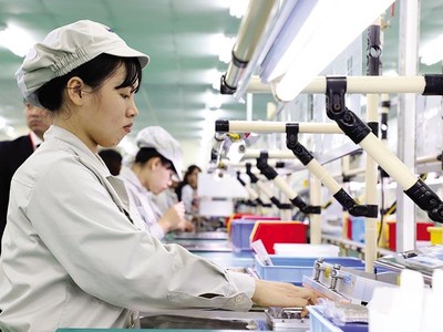 Kl994 nhà cái bóng đá world cup tại Công ty NMS Việt Nam (Khu công nghiệp Đồng Văn II, Hà Nam). Ảnh: Đ.T