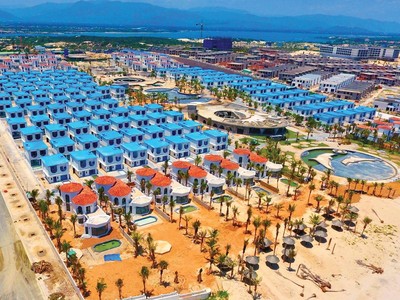 Dự án Khu du lịch sinh thái Prime Nha Trang tại huyện Cam Lâm, tỉnh Khánh Hòa mới hoàn thiện phần thô hạng mục khu biệt thự