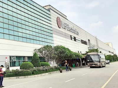 Việt Nam mong muốn thu hút các dự án quy mô lớn và công nghệ cao. Trong ảnh: Nhà máy LG tại Tràng Duệ (Hải Phòng). Ảnh: Thanh Tân