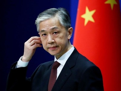 Người phát ngôn Bộ Ngoại giao Trung Quốc Uông Văn Bân. Ảnh: Reuters