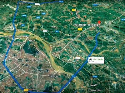 Bản đồ tuyến đường Vành đai 4 