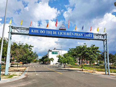 Một góc Khu đô thị du lịch biển Phan Thiết, trước đây là sân golf Phan Thiết