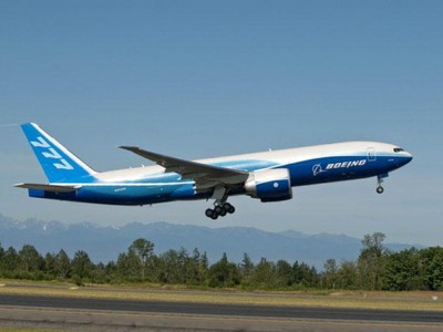 Một tàu bay Boeing 777 F mà IPP Air Cargo dự kiến mua để vận chuyển hàng hóa.