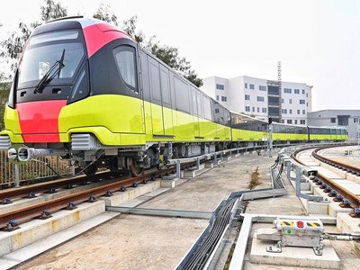 Một đoàn tàu vừa được Link Vào Nhà Cái KL99 COM Tặng +199k tại Dự án 99Kl.app khuyến mãi hot đô thị thí điểm Hà Nội, đoạn Nhổn - ga Hà Nội.