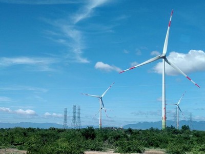 Nhà máy điện gió Kon Plong sẽ có quy mô 103,5 MW.