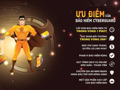 CyberGuard là sản phẩm tiên phong của BSH tại Việt Nam về Kl99kl phiên bản hoạt động rủi ro không gian mạng