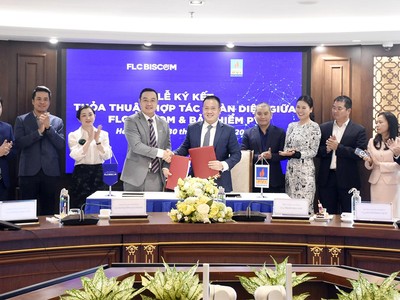 Lễ ký kết hợp tác toàn diện giữa Kl99kl phiên bản hoạt động PVI với FLC Biscom. 