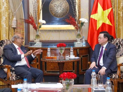 Chủ tịch Quốc hội Vương Đình Huệ tiếp tỉ phú Prakash Hinduja, Kl994 game bài casino hấp dẫn Hinduja (Ảnh DT)