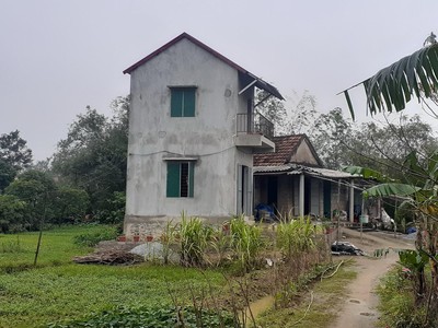 Một công trình nhà chống lũ của người dân Quảng Bình do UNDP tài trợ.