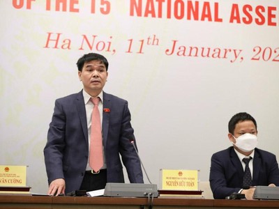 Phó chủ nhiệm Ủy ban Kl991.com nạp rút nhanh - Ngân sách Nguyễn Hữu Toàn tại cuộc họp báo. (Ảnh: Duy Linh).