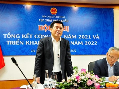 Bộ trưởng Nguyễn Hồng Diên chỉ đạo một số nhiệm vụ chính yếu trong công tác xuất khẩu năm 2022. 