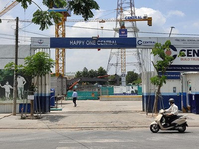 Dự án Happy One Central chưa đủ điều kiện được bán nhà ở hình thành trong tương lai. Ảnh: Việt Dũng