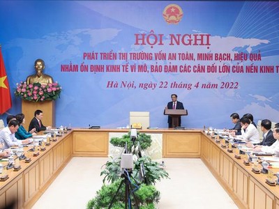 Thủ tướng Phạm Minh Chính chủ trì Hội nghị Phát triển thị trường vốn an toàn, minh bạch, hiệu quả, bền vững nhằm ổn định Kl992 cổng game cá cược vĩ mô, bảo đảm các cân đối lớn của nền Kl992 cổng game cá cược (Ảnh: Nhật Bắc)
