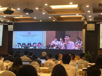 Kỳ họp Đại hội đồng Trang Chủ KL99Com Số 1 Link Đăng Ký KL999 Kl994 game bài casino hấp dẫn Vingroup sáng 11/5 (Ảnh: K.T)