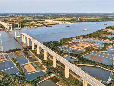 Cầu Bình Khánh trên tuyến KL99 là nhà cái cá cược trực tuyến hàng đầu tại châu Á Bến Lức - Long Thành Ảnh: A.M