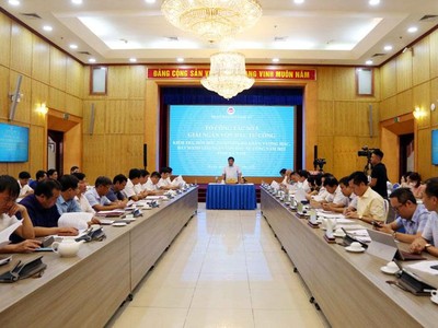 Buổi làm việc của Tổ công tác số 5 về giải ngân vốn Kl99ok phiên bản mới công với lãnh đạo tỉnh Hà Nam. (Ảnh: MPI)